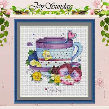 

Coffee and Easter Egg patterns counted 11CT 14CT 18CT Cross Stitch Sets DIY wholesale Cross-stitch Kits Embroidery Needlework