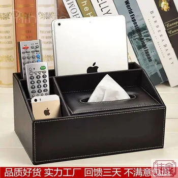

Tissue Box Multi-functional One-piece European Style Household Paper Extraction Box Napkin Tissue Box Living Room Teapoy Table R