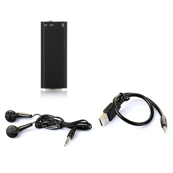 

8G Voice Activated Mini Voice Recorder with Earphones and USB Cable MP3 Recorder