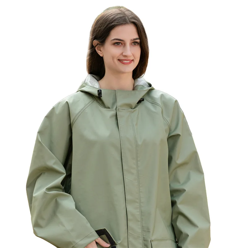 Raincoat Long Thickened with Big Brim Windproof Explosion-Proof Rain Fashion Trench Coat | Дом и сад