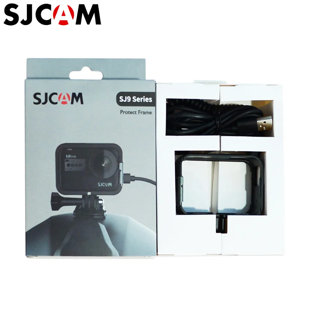 

Original SJ9 Series Protect Frame With Charger Cable To Connect Helmet Mobile Power Use For SJCAM SJ9 Strike Max Action Camera