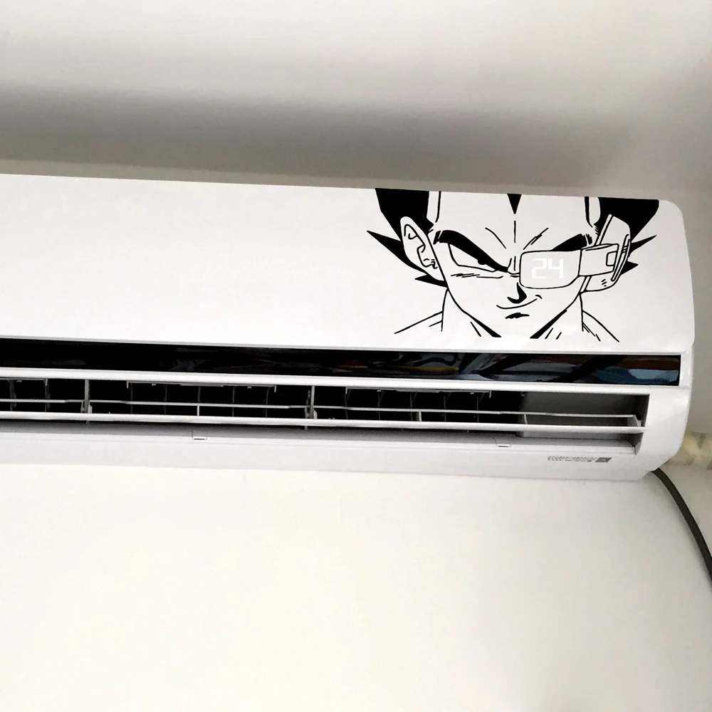 Креативные виниловые настенные наклейки Dragon Ball Z Super Vegeta декор для кондиционера