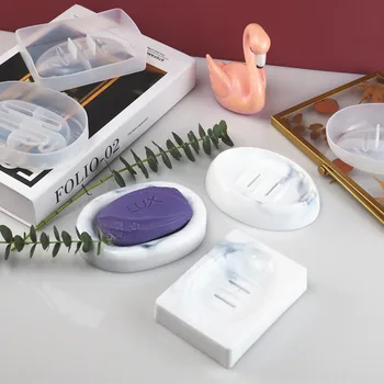 

3 Types Soap Dish Resin Mold Partysu Case Epoxy Storage Box Silicone Tools
