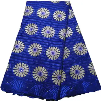 

(5yards/pc) rhinestones fixed Swiss voile lace fabric elegant pink African cotton lace fabric for party dress 02