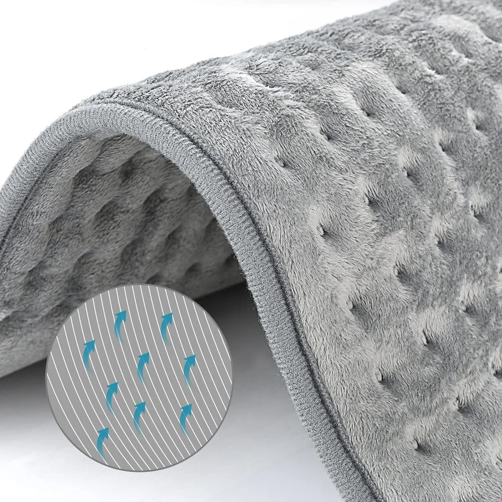220V EU Plug Extra Large XL King Size 30x60CM Washable Electric Heating Pad for Period Cramps Lower Back Pain Relief Body Warmer 3