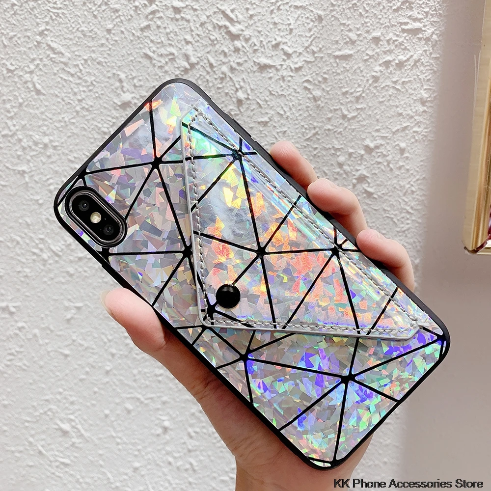 Блестящая сумка на плечо чехол для телефона iPhone XS Max XR X 10 6 7 8 Crossbbody откидная кожаная задняя крышка для iPhone 6 6s 7 8 Plus чехол