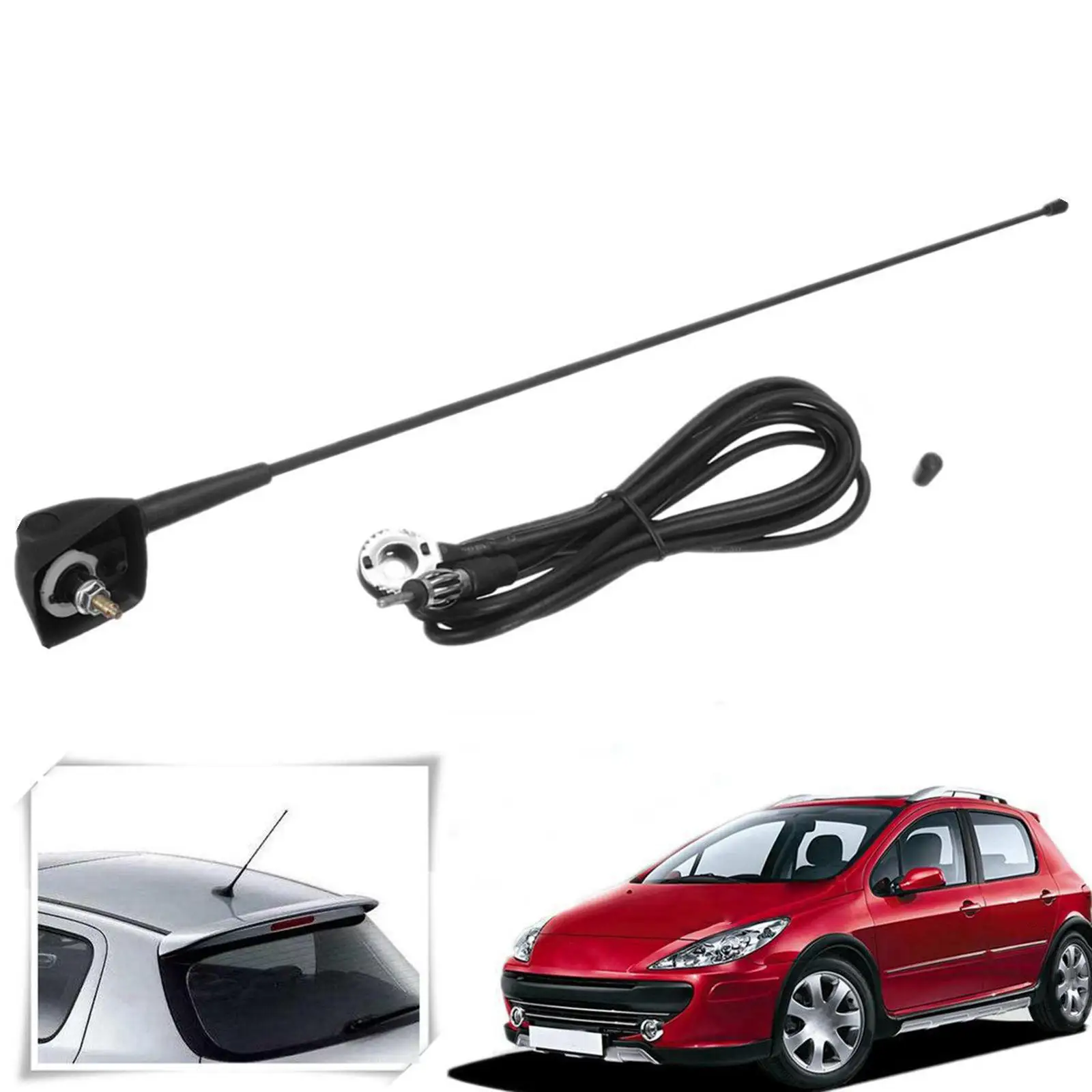 Ensemble de montage de mât d'antenne de toit pour Peugeot 106 205 206,  haute Performance avec câble d'extension professionnel Premium - AliExpress