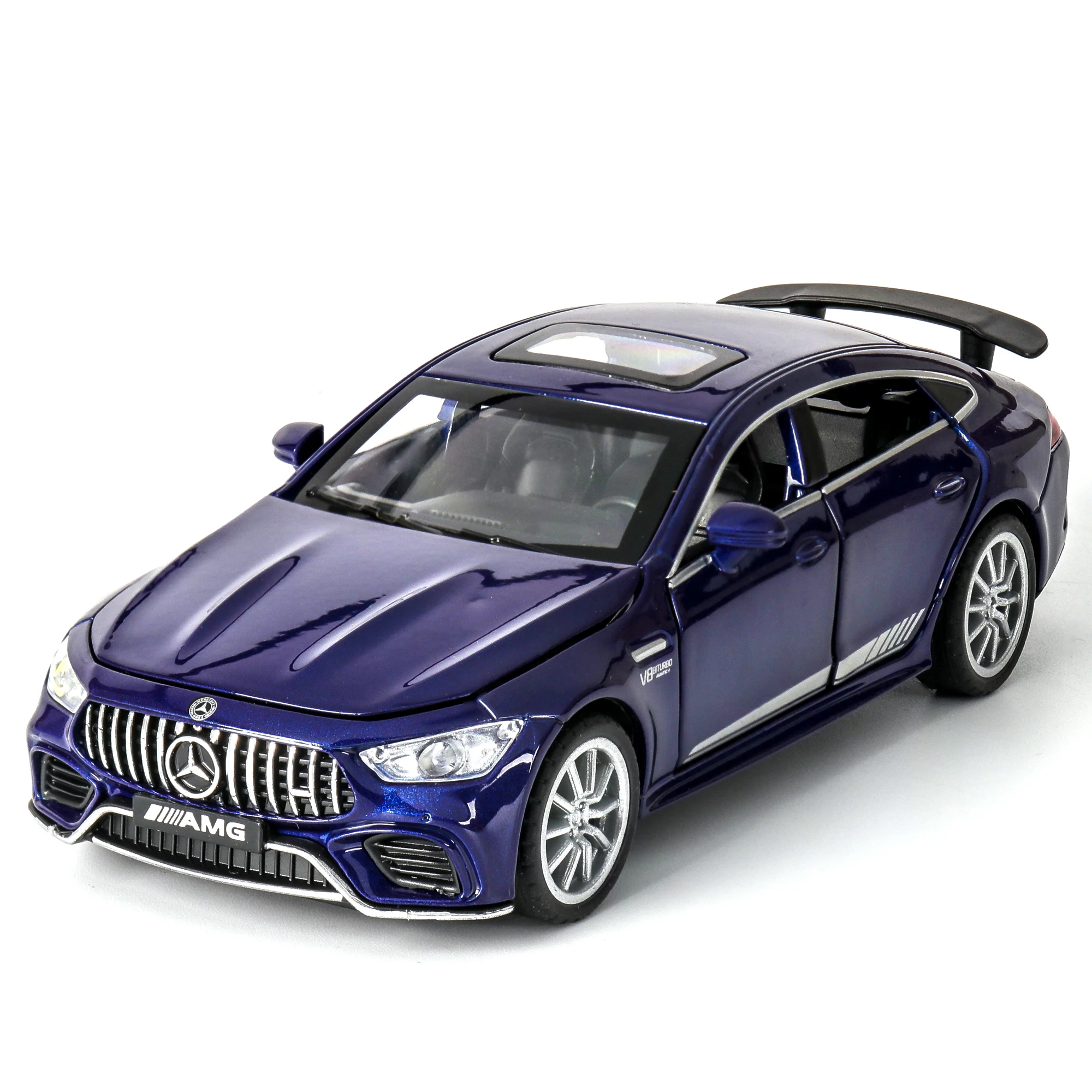 1:32 Car Model Mercedes AMG GT63 Diecasts Toy Vehicles Alloy Racing Sports Sound And Light Pull Back Wheel For Children Gifts