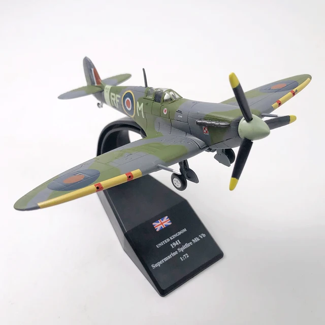 1/72 Scale WWII British Fighter Plane Airplane Diecast Metal Plane Aircraft Model Children Toy 4