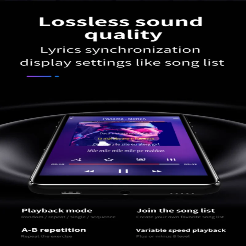 Новый MP3 плеер IQQ C98 Bluetooth4.2 Полноэкранный сенсорный экран 3 0 дюйма встроенный