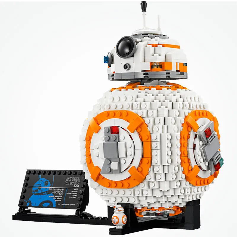 Конструктор "Звездные войны", BB-8, конструктор, кубики, Классическая модель из фильма, детские игрушки, робот-создатель, идея, подарок для детей