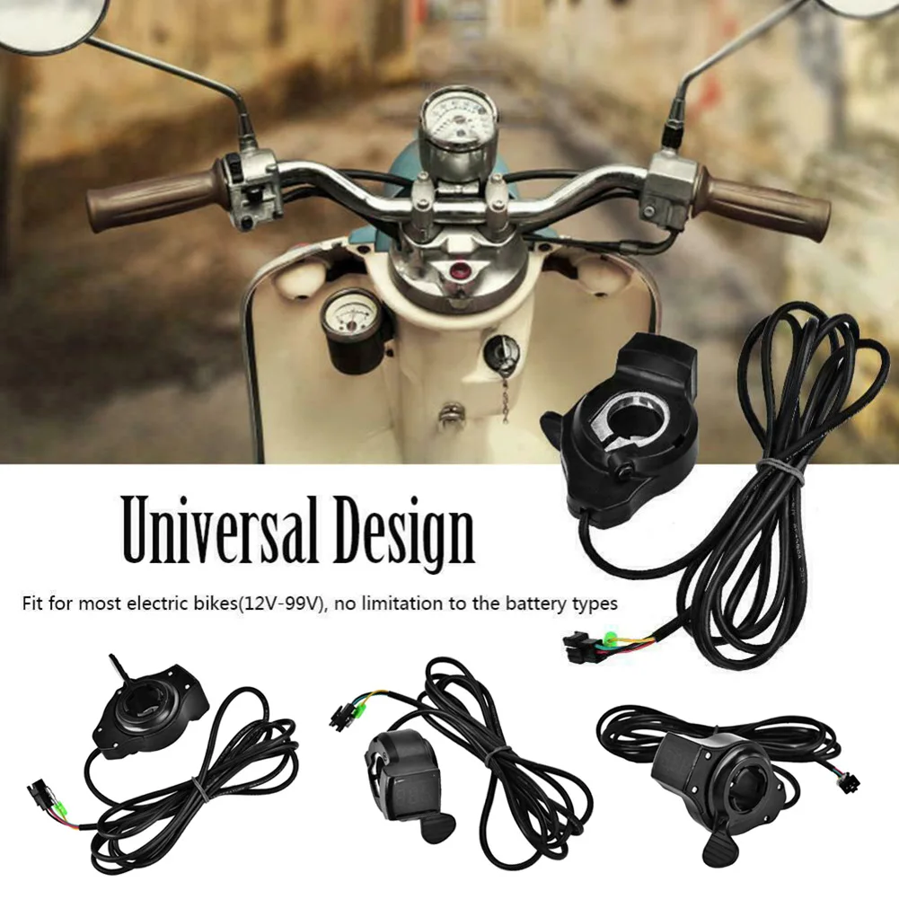 

Twist Thumb Throttle Assembly LED Electric Quantity Voltage Display Meter for Electric Bike Scooter BHD2