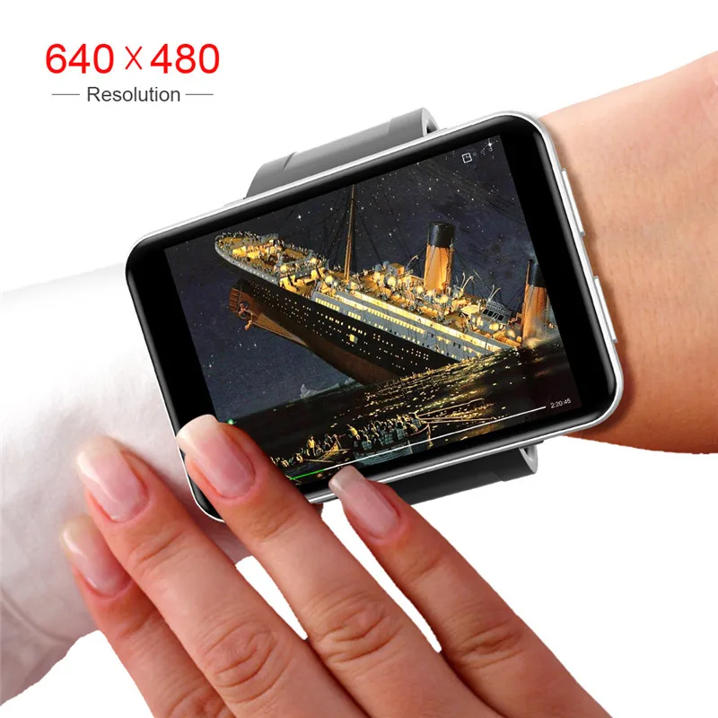 DM100 4G 2.86 Inch Screen Smart Watch Phone Android 7.1 3GB 32GB 5MP Camera 480*640 Resolution 2700mah Battery Smartwatch Men