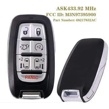 

7Button ASK433.92 MHz Smart Remote Control Key FCC ID: M3N97395900 CY24 Blade Proximity Smart Key Fob For Chyrsle*r Pacifica