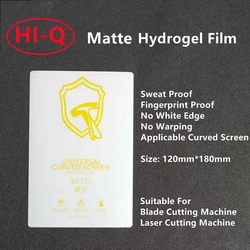 50 - Pack TPU Flexible Hydrogel Curved Screen Protector Sheets - HD Blue Matte Privacy Film - Hydrogel Film (HI - Q Matte)