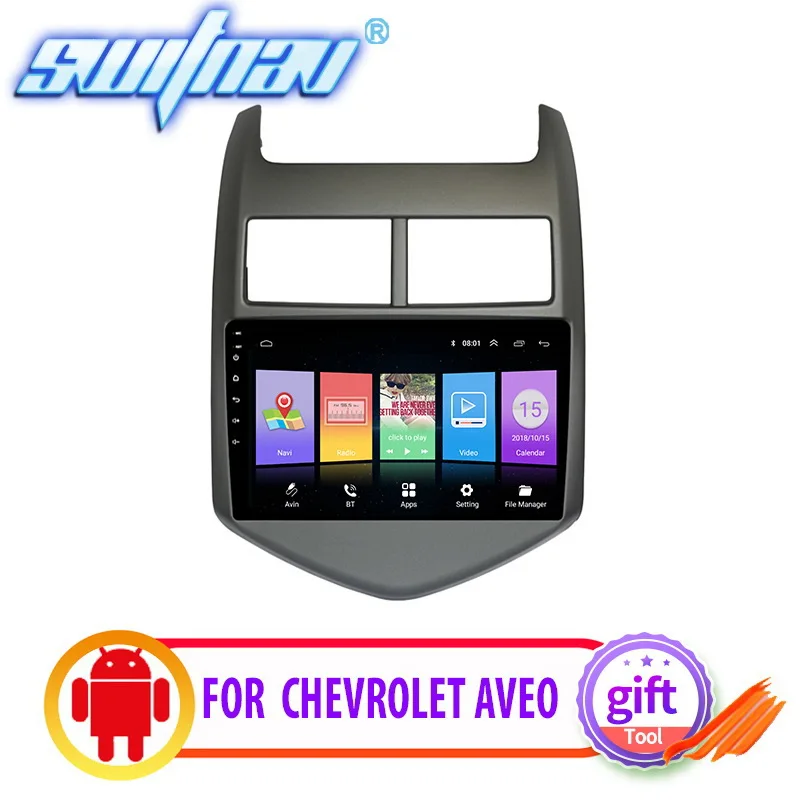 Автомобильный DVD-плеер с Android 8 1 для CHEVROLET AVEO 2010-2015 автомобильная аудиосистема gps