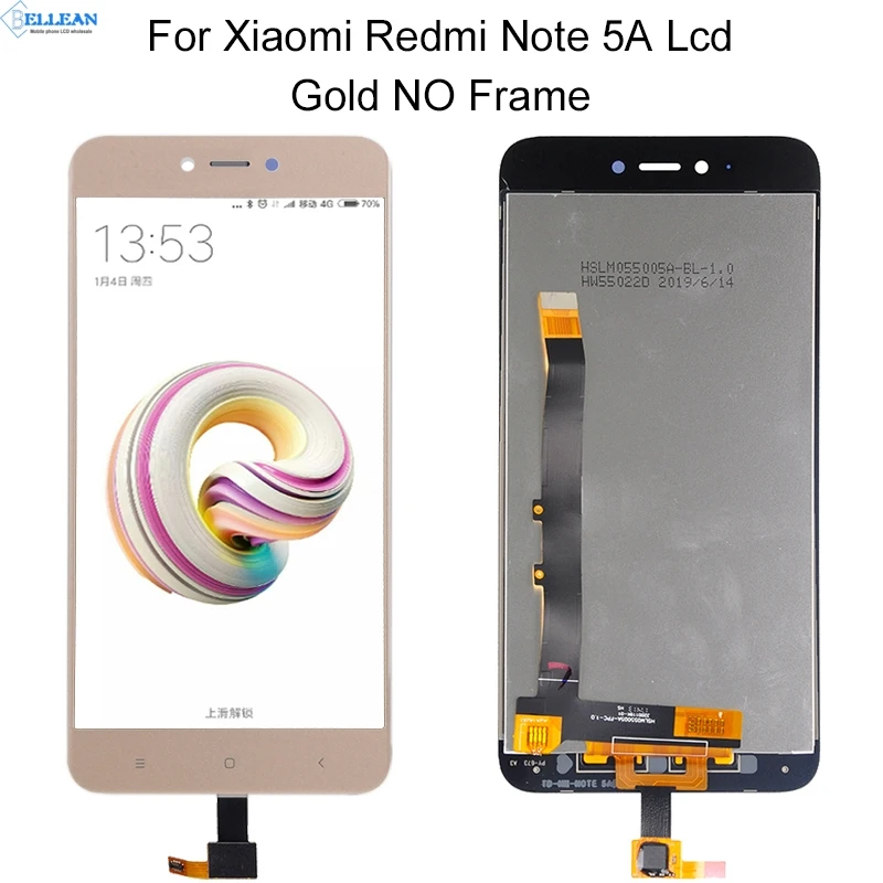 Dinamico для Xiaomi Redmi Примечание 5A Prime lcd Y1 дисплей кодирующий преобразователь сенсорного экрана в сборе Note 5A lcd Y1 Lite дисплей с рамкой - Цвет: 2G Gold No Frame