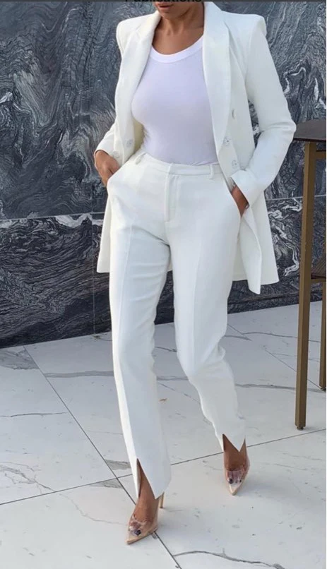 

woment Suit Female Blazer Pants Suit 2pcs Set Women Suits Office Sets 2 Pieces Outfits Feminino jacket trousers custom made
