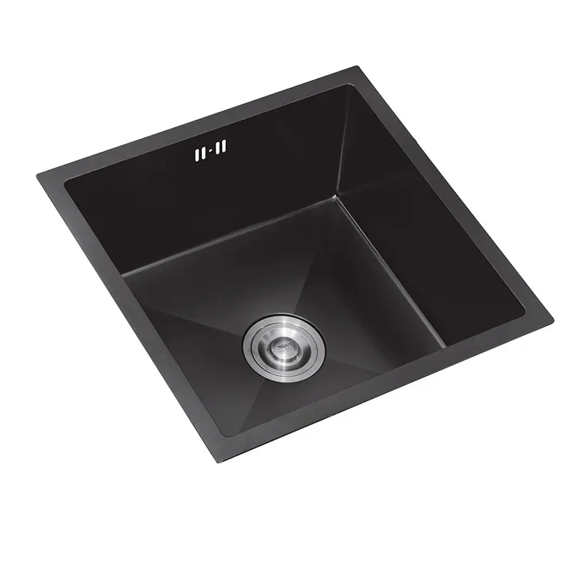 black kitchen sink above counter or udermount sinks vegetable washing basin stainless steel single bowl black sink kitchen