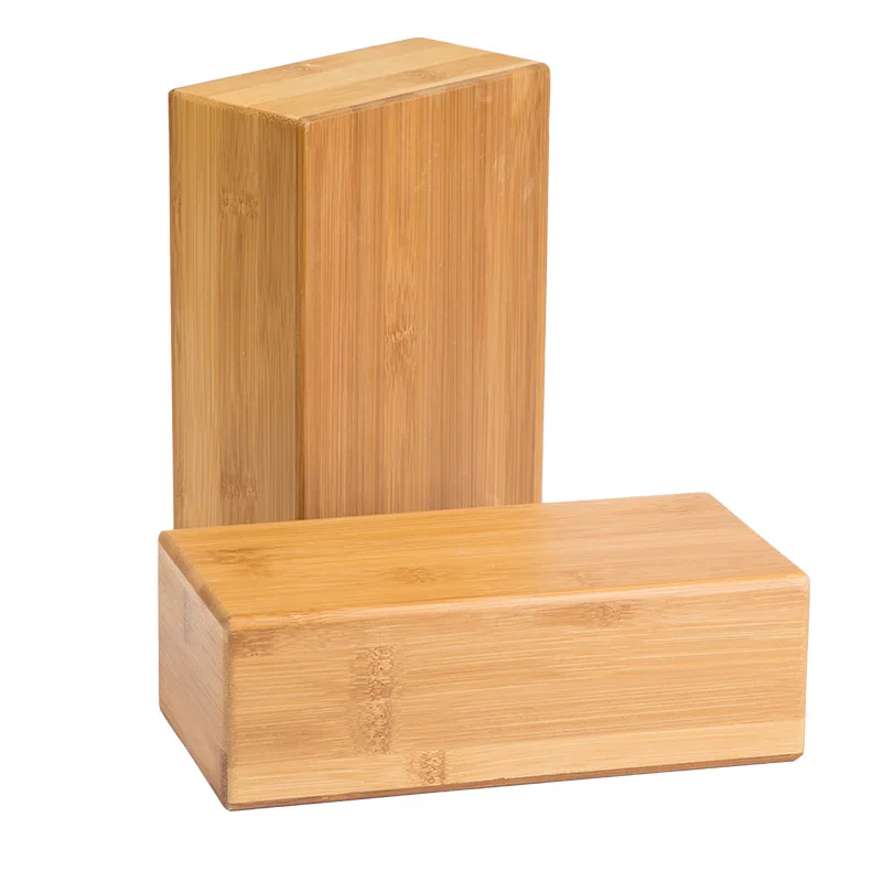 solid wood yoga blocks