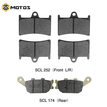 

ZS MOTOS Motorcycle Brake Pad Set For Yamaha YZF-R6 2003 2004 2005 2006 2007 2008 2009 2010 2011 2012 2013 Front& Rear Disc Pad