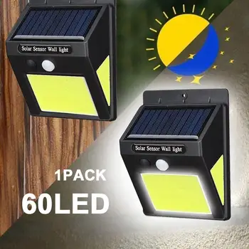 

Security Lamp Light Controlled Walkway Lights Street Lamp Durable Eco-Friendly Home Outdoor COB 60LED Motion Sensor Solar