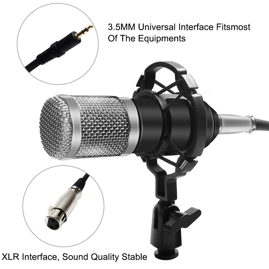 Профессиональный конденсаторный микрофон bm 800 3,5 мм проводной Bm-800 караоке BM800 Запись микрофон для компьютерное караоке KTV