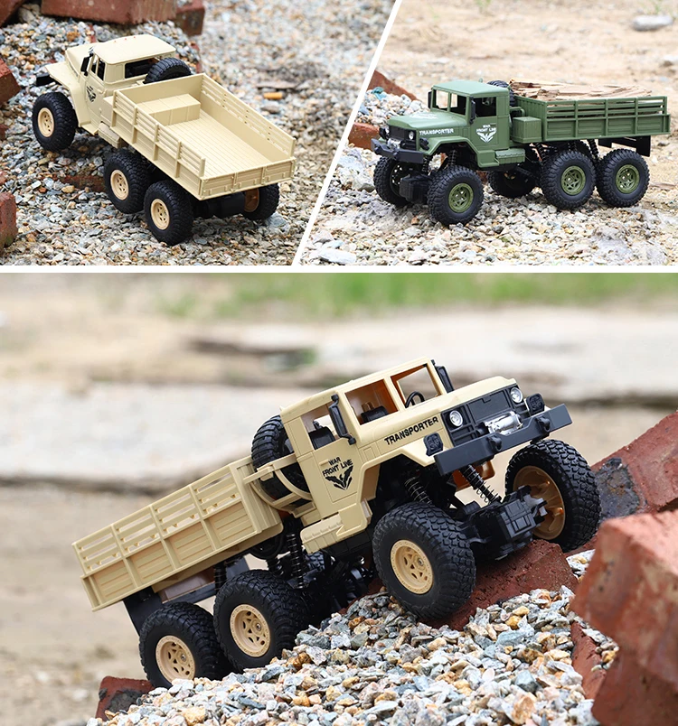 JJRC Q68 1/18 2,4G 4CH 6WD военный грузовик автомобиль 130 матовый мотор Радиоуправляемый автомобиль внедорожный RTR модель игрушки для мальчиков зеленый/желтый