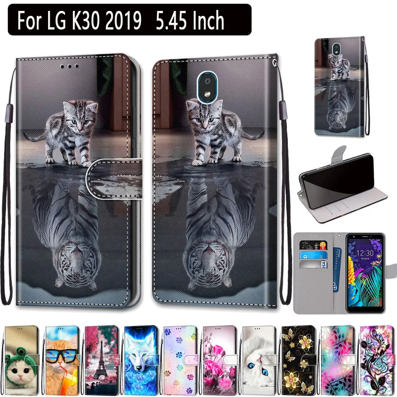 Чехол-Кошелек для LG K30 2019 кожаный чехол-книжка с откидной крышкой магнитный