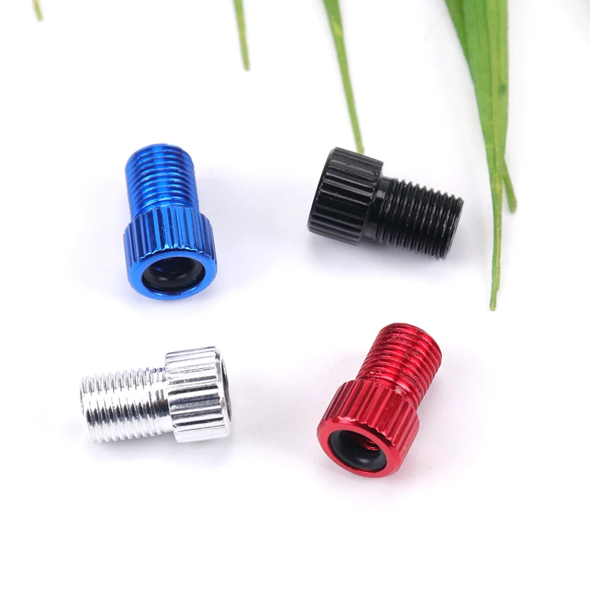 4PCS Bicycle Accessories Aluminum Alloy Valve Adapter Pump Convert Presta To Schrader Valve Adaptor 