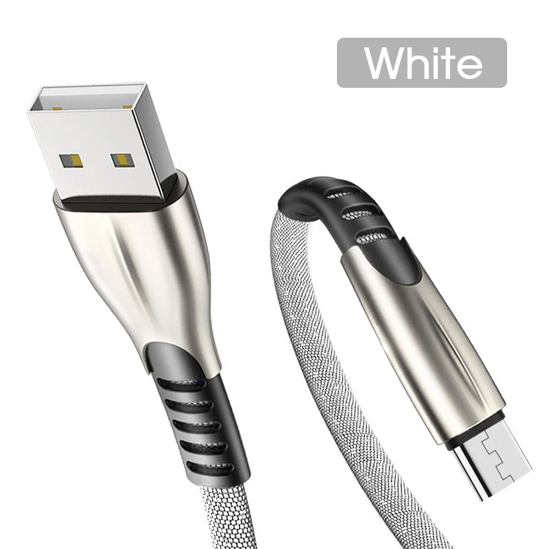 1 м 2 м длинный Micro USB Мобильный телефон usb зарядка для huawei зарядное устройство кабель передачи данных для аndroid для samsung S7 Шнур белый черный синий 3A