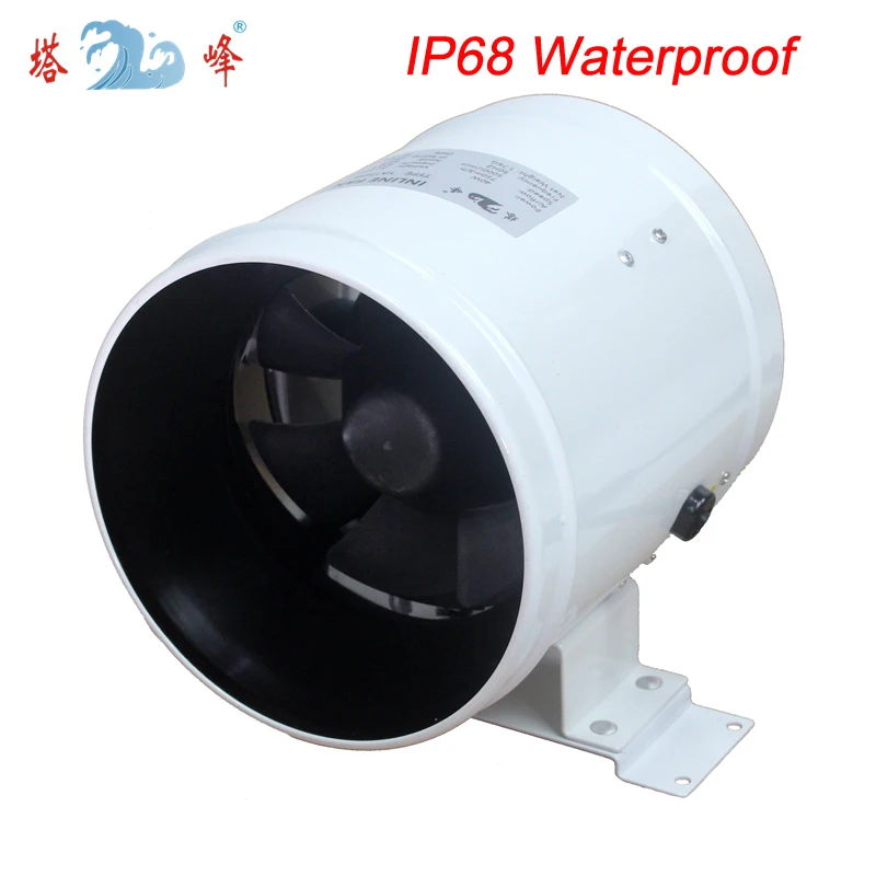 

8 inch mixed flow fan dehumidification greenhouse inline duct fan blower totaly waterproof large air flow fan