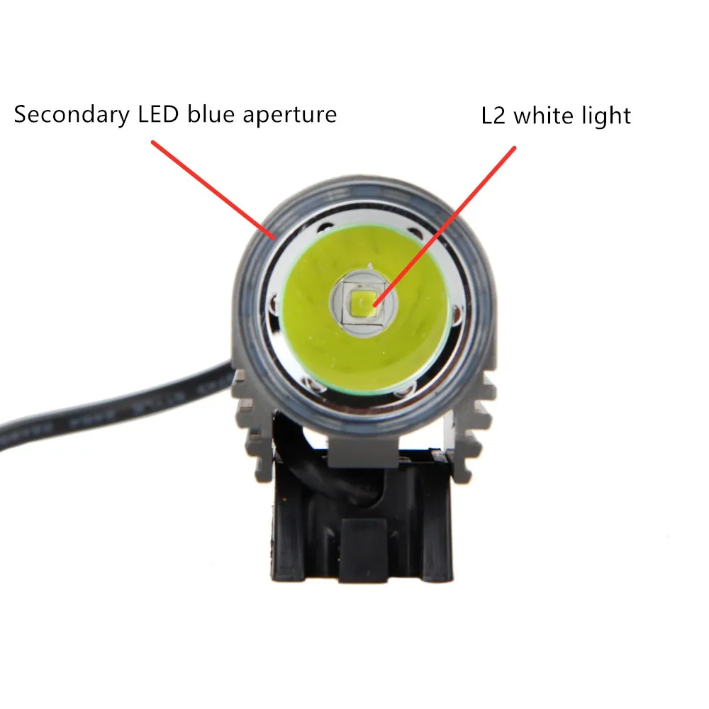 WasaFire Mini L2 Bike Light White Blue LED Bicycle Light Front Lamp MTB Cycling Headlamp 3000LM Headlight + 18650 Battery Pack WasaFire Mini L2 Bike Light White Blue LED Bicycle Light Front Lamp MTB Cycling Headlamp 3000LM Headlight + 18650 Battery Pack