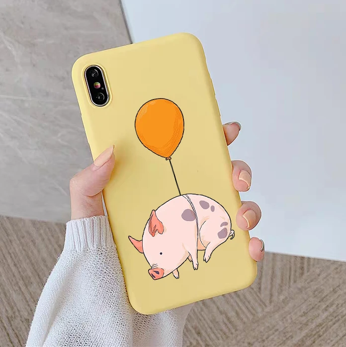 Мягкий чехол для телефона с милыми животными воздушный шар Мопс Huawei P10 PLUS P20 P30 PRO
