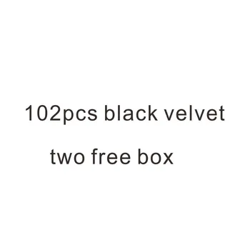 

102PCS black velvet Adhesive Sticker and 2 pcs box