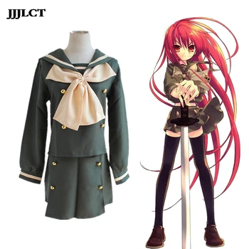 

Shana full sailor suit (top + skirt + bow tie) usually costume anime shakugan no shana school uniform anime cosplay