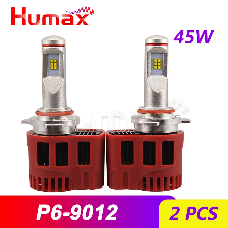 P6 2X H4 LED H11 H8 HB3 H7 H11 LED Auto Car Headlight 45W High Low Beam Bulb Automobile Lamp Light bulbs - Название цвета: 9012