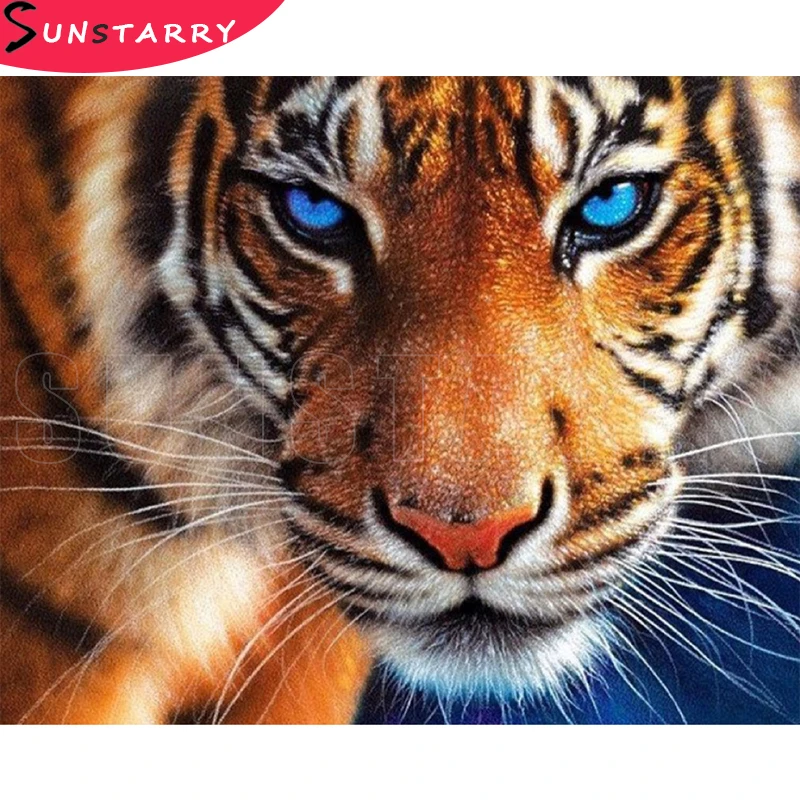 

5d diy diamond painting tiger Diamond Mosaic Animal Picture Of Rhinestone Diamond Embroidery Full Drill Square Round Decor Home