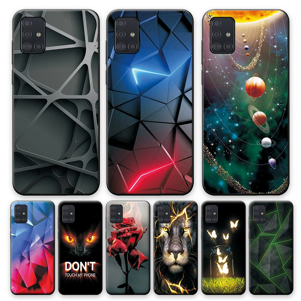 Per Samsung A51 Custodia Cover Su Galaxy A51 Custodia Morbida In Silicone Tpu Per Samsung Galaxy A51 A 51 Paraurti Posteriore Carino 6.5"