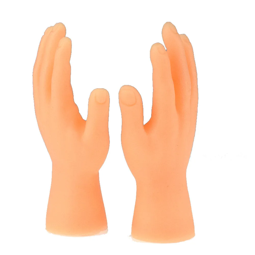 Новинка игрушки два пальца пальчиковые куклы Новинка Забавный набор приколов двух пальцев пальчиковые куклы из силикона играть с