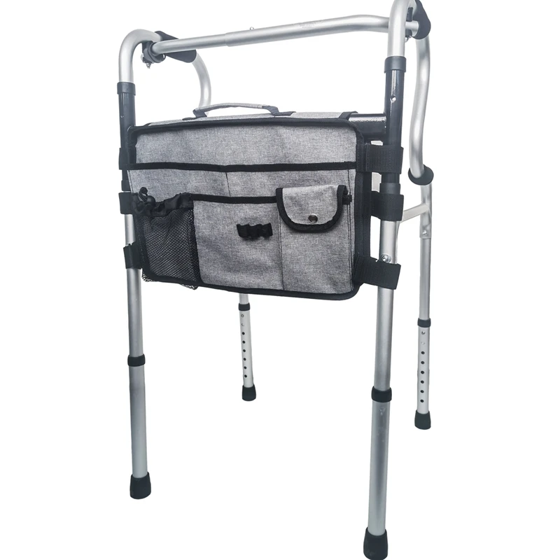 

Wheelchair Backpack Bag Side Large Capacity Walker Bag Scooters Organizers Rollator Pouches For Most Mobility Devices