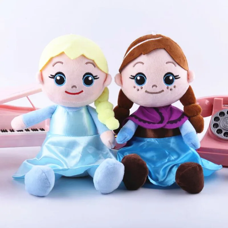 Disney 1 pc/4 шт. 20 см снега и льда странная судьба Корона Анны и Эльзы из мультфильма «Холодное сердце» «снежное сокровище» фильм же плюшевая кукла, игрушка захвата подарки для девочек