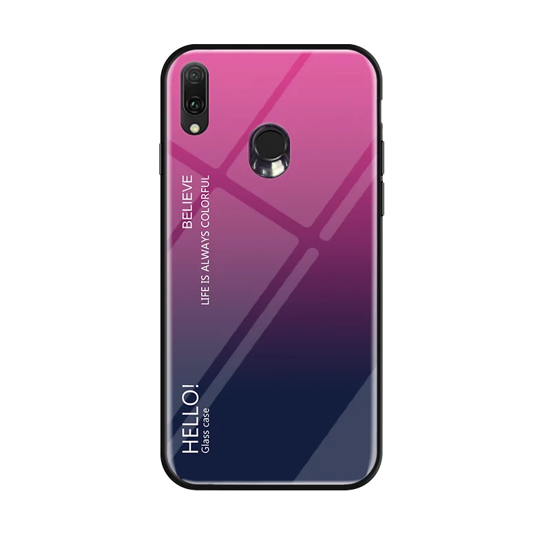 Постепенная замена стеклянный чехол для телефона samsung Galaxy A20 A30 SM-A305 полная защита бампер для samsung Wide4 чехол для телефона 6,4 дюймов - Цвет: Розово-красный