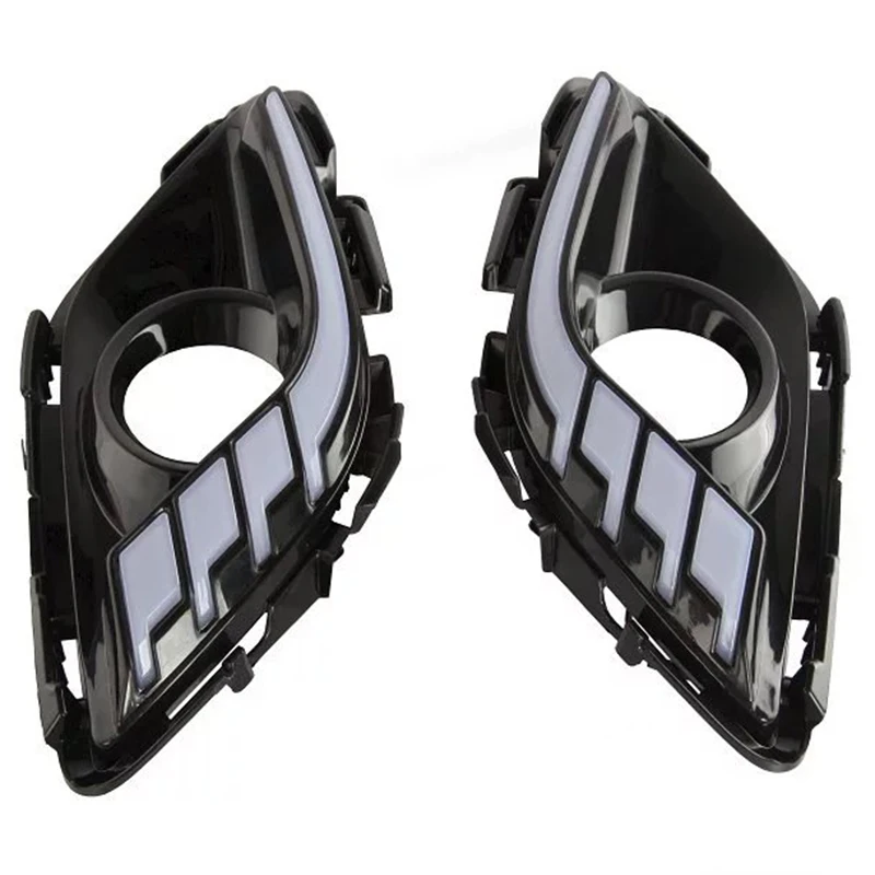 

Turning Signal And Dimming Style Relay 12V Led Car Drl Daytime Running Lights With Fog Lamp Hole For Mazda 6 Atenza 2013 2014