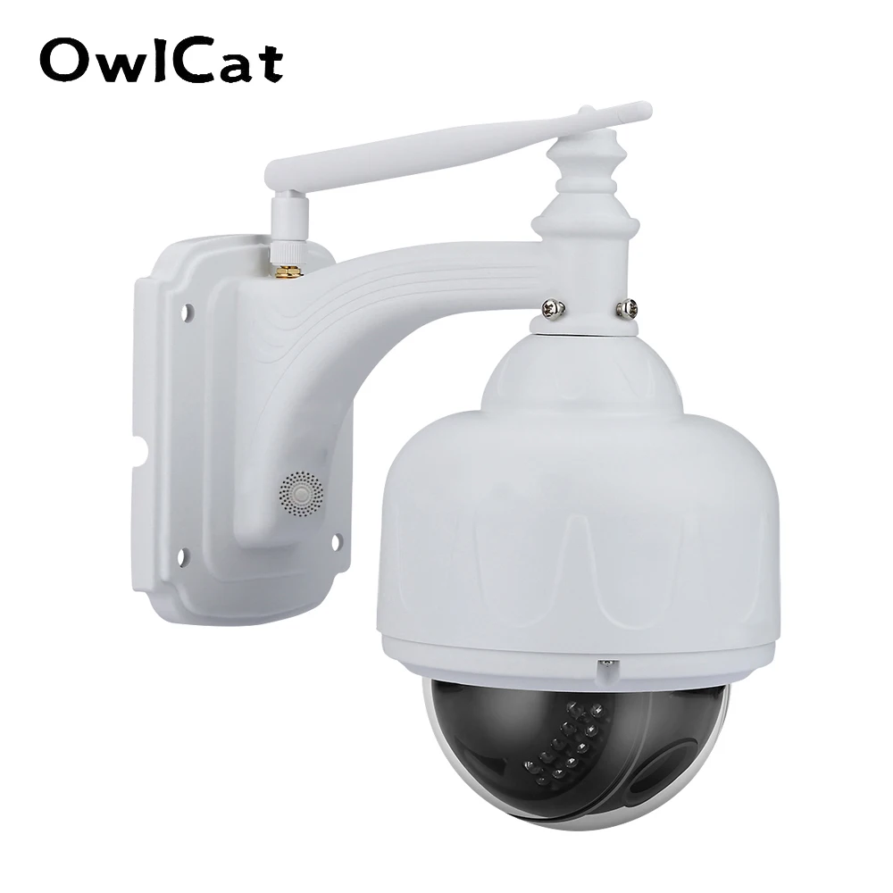 OwlCat SONY CMOS Wifi Dome IP Camera x5 Optical Zoom Outdoor Waterproof Wireless IR PTZ CCTV HD 2MP 5MP Microphone Memory Slot