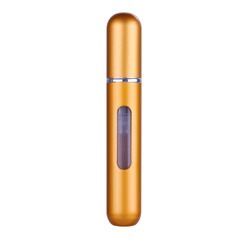 8ml matte gold Мини 5 мл 8 мл многоразовый флакон-спрей для духов Алюминиевый распылитель портативный дорожный косметический контейнер бутылка для духов красочный - Цвет: 8ml matte gold