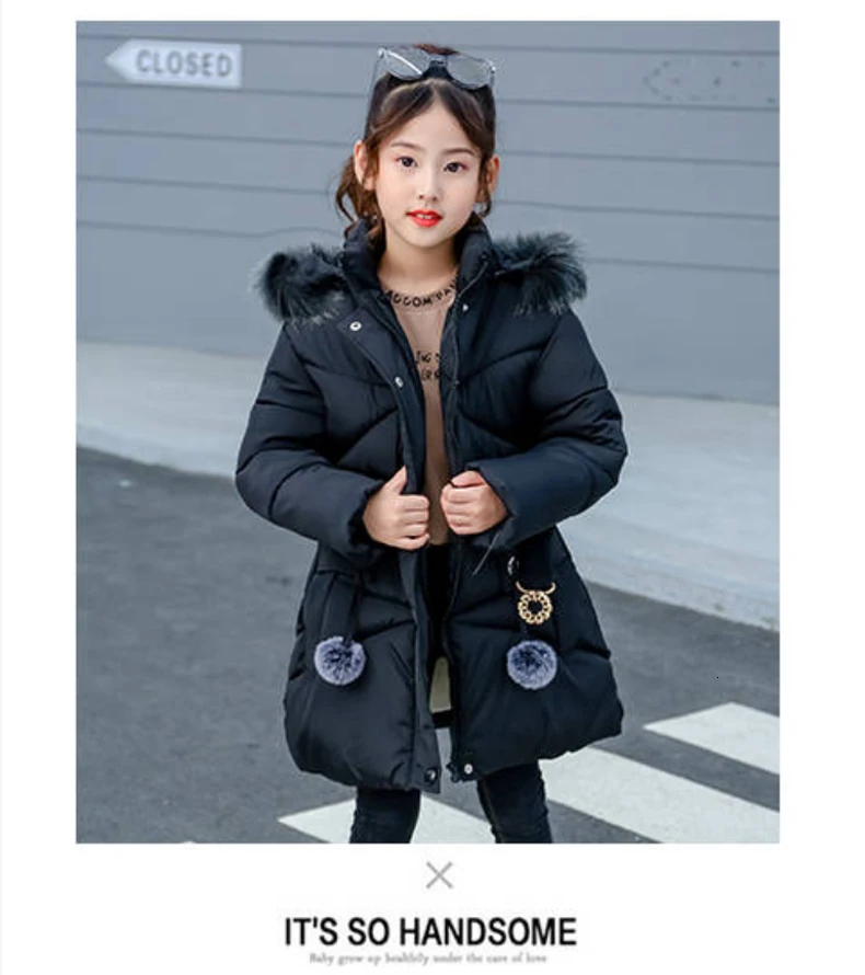 Girls Jacket Autumn Winter Jacket For Girls Coat Baby Warm Hooded Outerwear Coat Girls Clothing Children Down Parkas