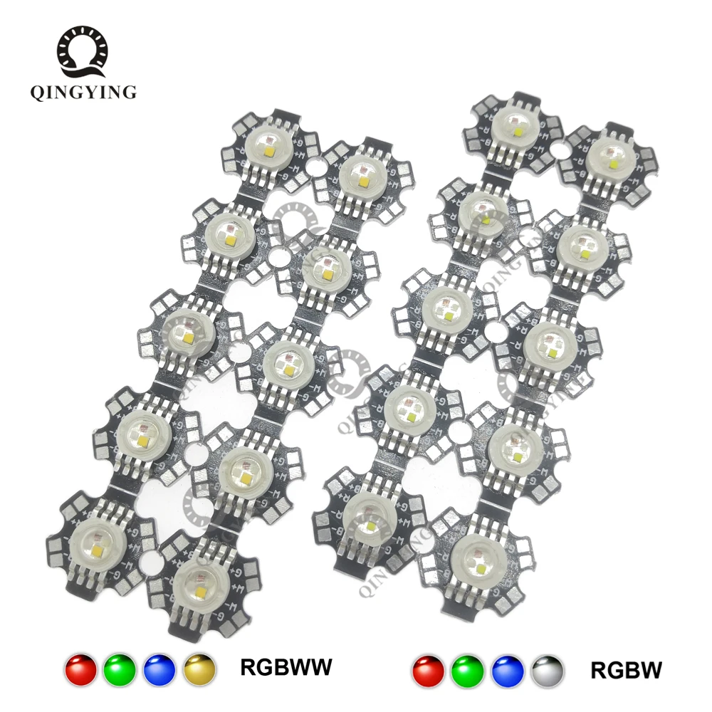 10pcs 45mil 12W RGBW RGBWW 8pin High Power LED Chip 4*3W Chips Red Green Blue White Warm For Stage Lighting Beads | Лампы и освещение