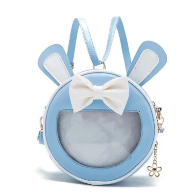sky blue Рюкзак принцессы для девочек; рюкзак для детского сада с бантом из мультфильма; мини-рюкзак из искусственной кожи; детские школьные сумки для девочек; сумки на плечо - Цвет: sky blue
