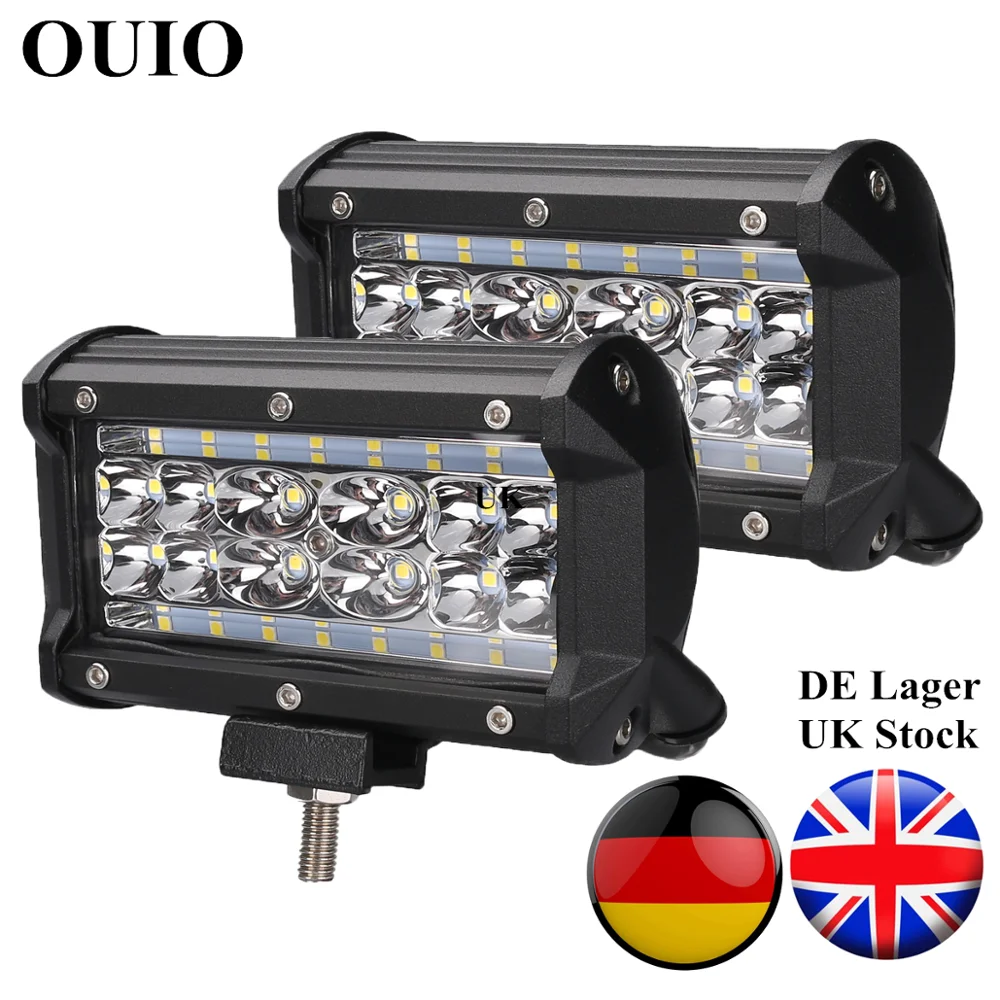 

5Inch LED Pods Spot Flood Combo Beam 168W 24000LM Waterproof Row Light Bar Off Road Driving Led Work Lights for UTV ATV Truck